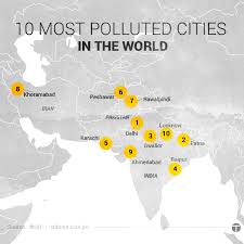 most polluted cities