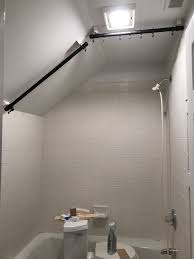 Sloped Ceiling Bathroom Diy Shower Curtain