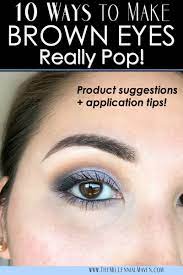 pop makeup for brown eyes