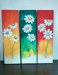 the wild flowers canvas painting at rs