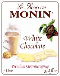 white chocolate syrup monin
