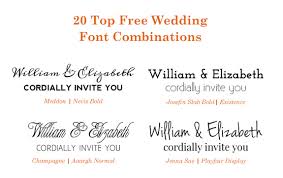 google wedding font combinations