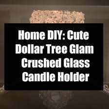 Glam Crushed Glass Candle Holder