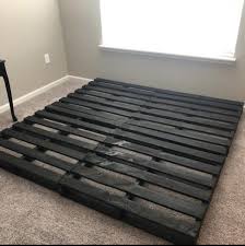 Pallet King Size Bed 6x6 Black The