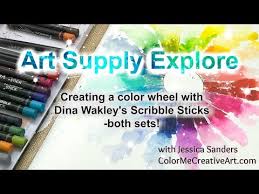 How To Create A Color Wheel With Dina Wakley Scribble Sticks