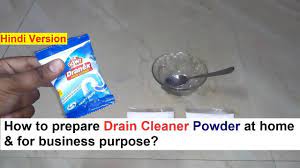 drain cleaner powder making real