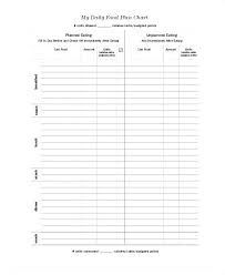 Daily Food Chart Template Meal Planner Weight Loss Templates Diet