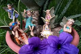 6 Mini Fairy Garden Figurines Offer