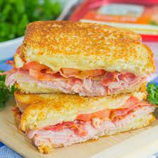 grilled ham and swiss sandwich