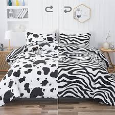 zebra stripe printed comforter set