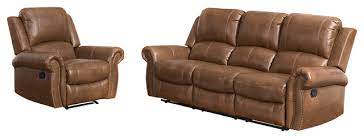 jenner leather 2 piece sofa and