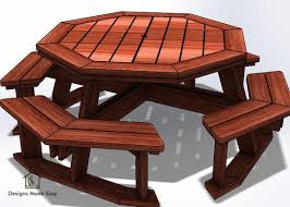 Octagon Picnic Table Easy Woodworking