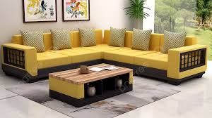 yellow corner sofas set of 4 available