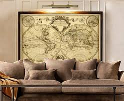 1720 Old World Mapworld Map Wall Art