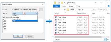 How To Split Document Into Multiple Documents In Word