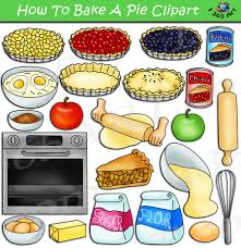 how to make a pie clipart set