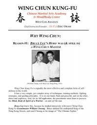 traditional wing chun kung fu