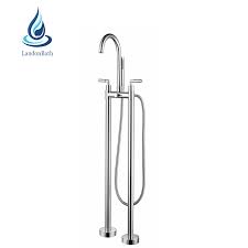 When your bathtub faucet is leaking, you may be able to address the leak on your own. Cupc Dual Handles Floor Mounted Brass Bath Tap Bathroom Shower Freestanding Water Tap Bathtub Faucet Set Buy Bathtub Faucet Handles Bathroom Shower Set Floor Mounted Outdoor Bathtub Faucet Product On Alibaba Com