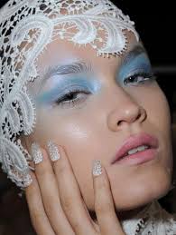 runway beauty mermaid makeup bubbly
