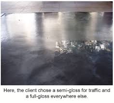 are gloss or semi gloss epoxy floors