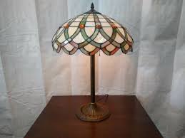 Antique Stained Glass Lamp Ing Out