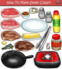 how to make steak clipart