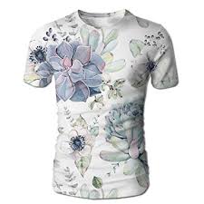 Amazon Com Dimannu Mens T Shirt 3d All Over Floral Flowers