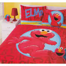 Elmo Red Quilt Cover Set Sesame