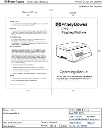 Pitney Bowes G799 Users Manual