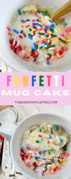 easy funfetti mug cake from under a