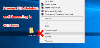 prevent files from being deleted or