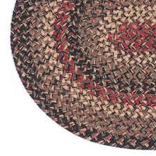 primitive country braided oval rugs