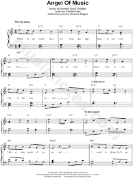 Lyrics to overnight angels/broadway by ian hunter. Angel Of Music From The Phantom Of The Opera Sheet Music Easy Piano In C Major Transposable Download Print Sku Mn0093869