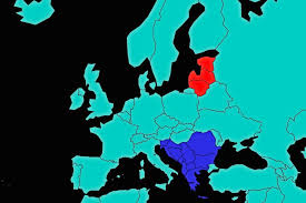 baltics and balkans countries map 2