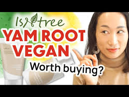 isntree vegan skincare yam root vegan