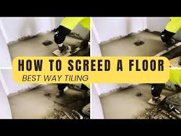 floor screeding how to screed a