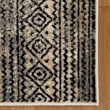 superior southwestern pattern indoor area rug white 7x9 ft