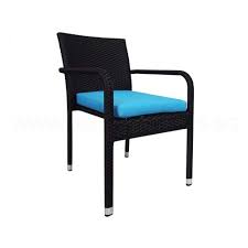 Jardin 2 Chair Patio Set Blue Cushion