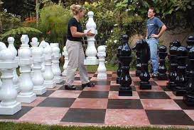 outdoor and garden chess set options