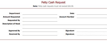 Petty Cash Request Template Barca Fontanacountryinn Com