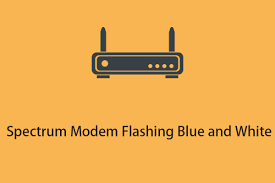 spectrum modem flashing blue