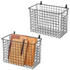 Large Wall Mounted Metal Wire Basket