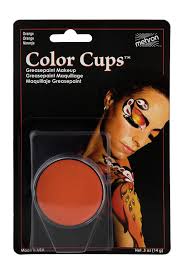 orange mehron color cup makeup oil base
