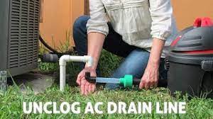 clear ac condensate drain line with a