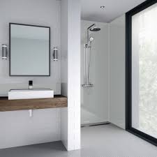 Light Grey Acrylic Shower Panel 4mm