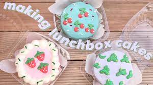 lunchbox cake super cute bake with me