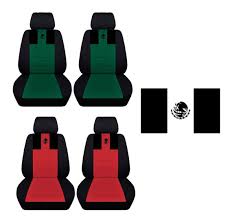 Customized Mexican Flag Seat Covers