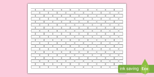 Brick Wall Template Teacher Made Twinkl