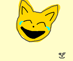 Other related emojis include 😽 kissing cat, 🙀 weary cat, 😿 crying cat, 😾 pouting cat, 😸 grinning cat with smiling eyes, 😹 cat with tears of joy, 😻. Crying Cat Meme Drawception