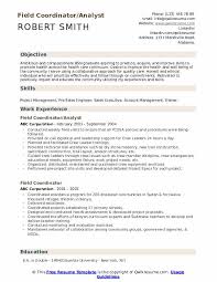 Marketing manager with over eight years of experience. Field Coordinator Resume Samples Qwikresume